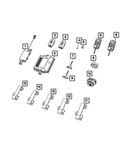 Genuine Mopar Hub Receiver 68498032AC