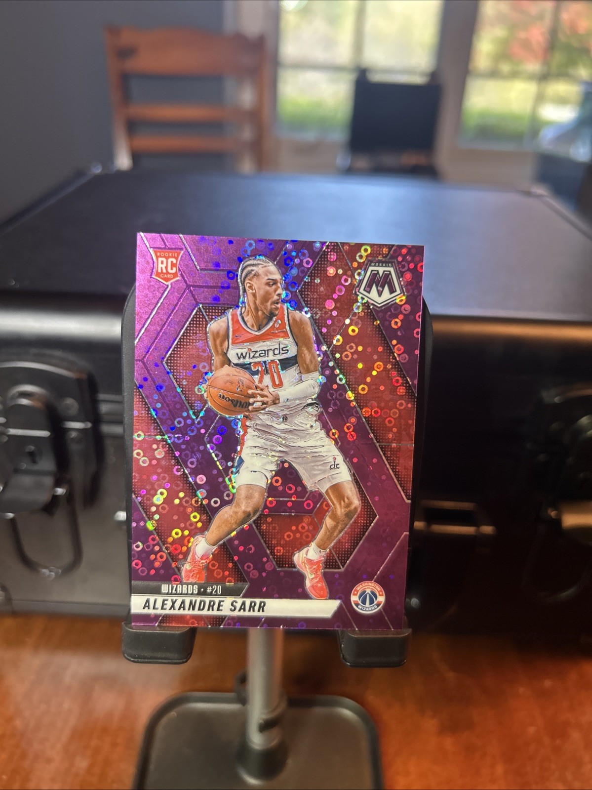 2024-25 Mosaic - Rookies Alexandre Sarr #216 Fast Break Purple Mosaic Prizm /50