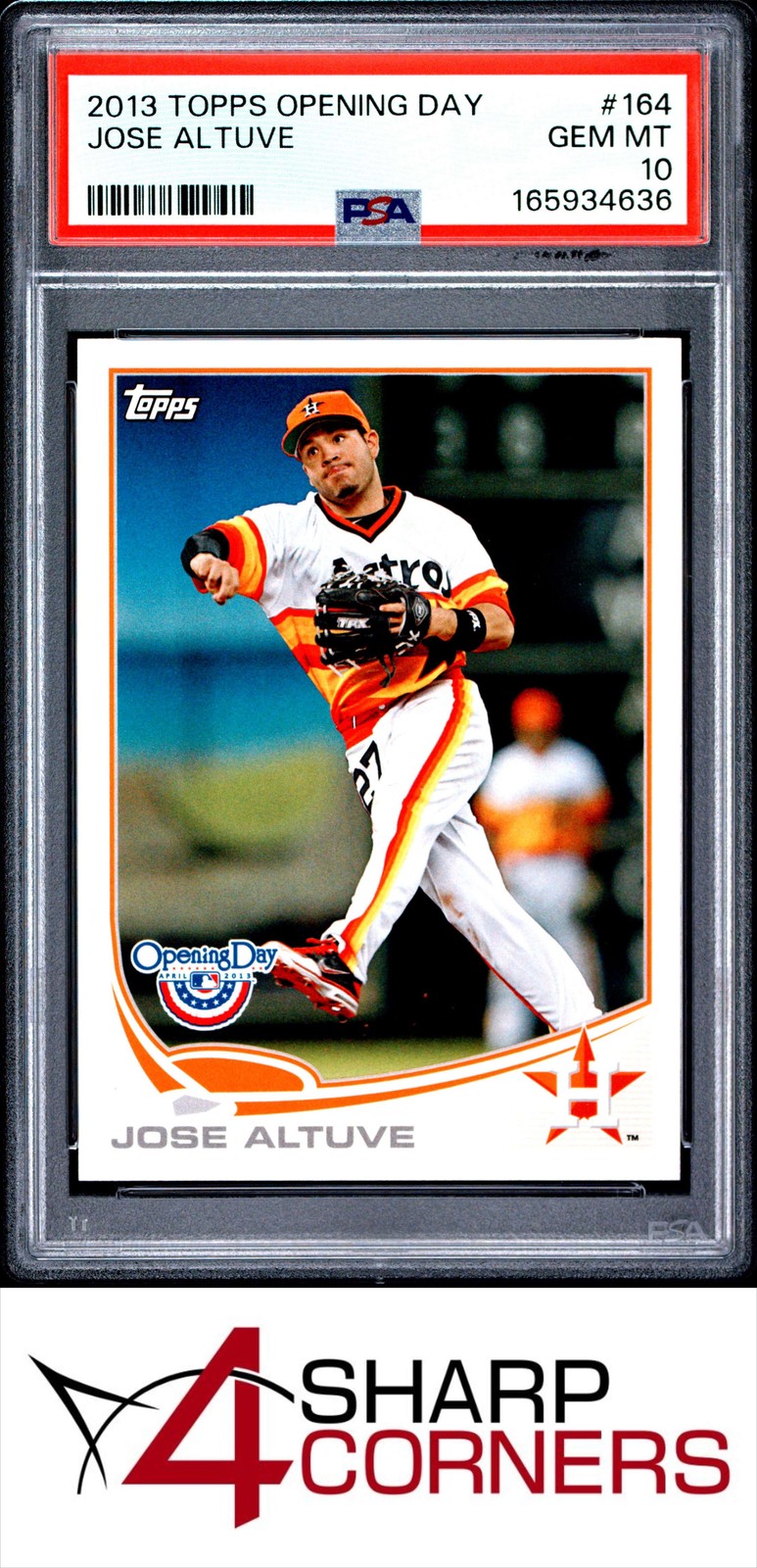 2013 TOPPS OPENING DAY #164 JOSE ALTUVE ASTROS PSA 10