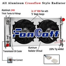 3 Row Radiator Shroud Fan For 2004-2008 Ford F150 Expedition Lincoln 5.4L V8 AT