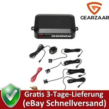 Einparkhilfe 4 x Sensor Auto Rückfahrwarner Schwarz hinten Parkhilfe Nachrüsten