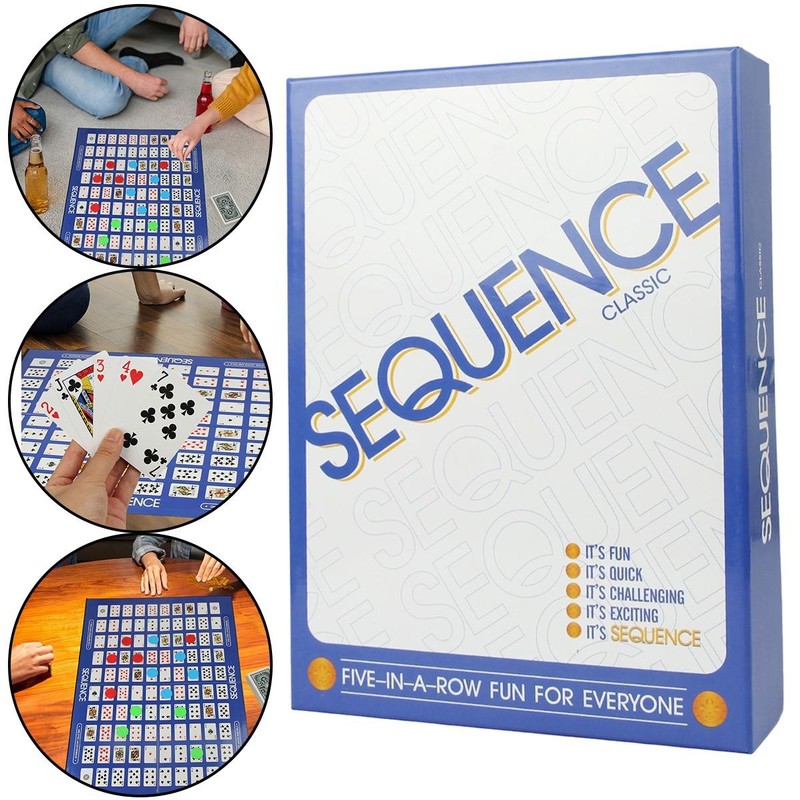 Goliath Sequence Family Board Game - Fun Strategy for 2+ Players Five In A Row