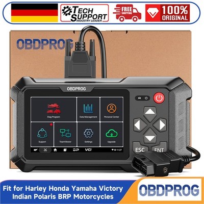 OBDPROG MOTO 100 Profi Motorrad OBD2 Diagnosegerät Scanner Auto Alle Systeme ECU