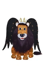 32 Inch LED Lighted Rudolph King Moonracer Island of Misfits 2-D Tinsel Outdo...