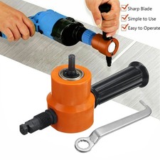 Double Head Cutter Sheet Metal Nibbler Cutting Tool Saw Power Drill Attachment