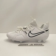 Nike Huarache 9 Varsity LAX Lacrosse Cleats White Black Men’s Size 8  FD0090-101