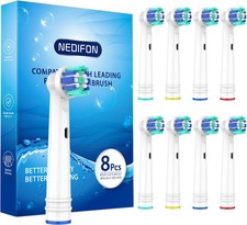 8 Pack Replacement Electric Toothbrush Heads For Oral B Pro 1000 3000 5000 8000