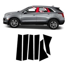 6pcs Black for Cadillac XT5 2016-2023 Car Window Center Pillar Stickers Car