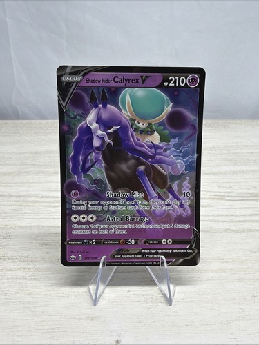 SHADOW RIDER CALYREX V 074/198 Holo Chilling Reign Pokemon Near Mint ULTRA RARE