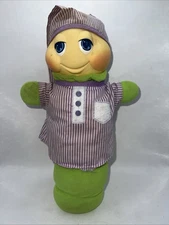 Vintage 1984 Hasbro Glow Worm With Purple Hat & Gown- Read Description
