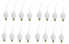 16 Silicone Dipped, Electric Candle Lamp Chandelier Bulbs 5 Watt E12 Base