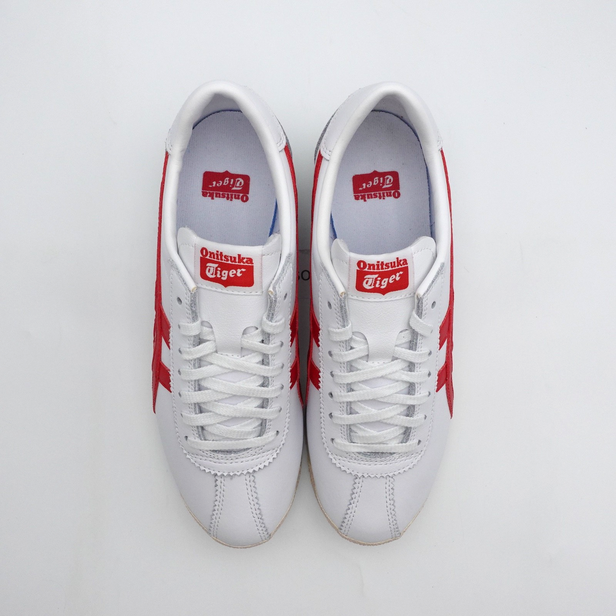 One&Only ホワイト/レッド キャンバス Size 7.5 Women's Onitsuka Tiger Tiger Corsair Leather Sneakers