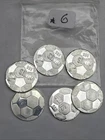 Lot of 6-1 Gram .999 Fine Silver Soccer Ball S Rounds