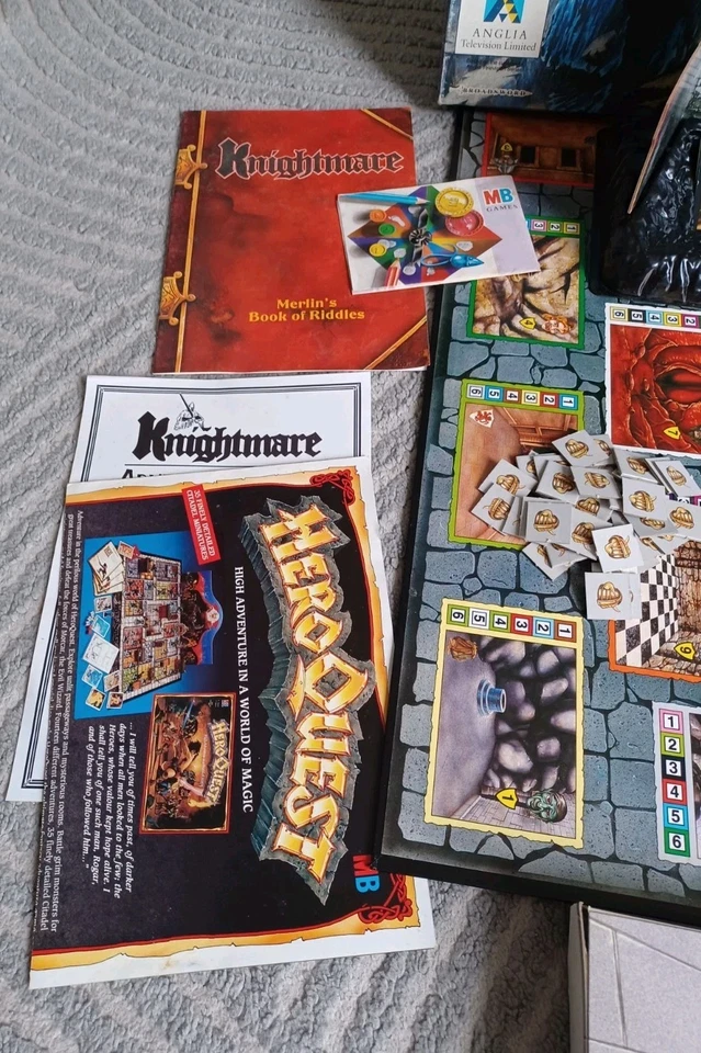 Vintage Knightmare Board Game MB 1991 Fantasy Magic Complete - Image 4 of 4
