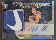 Tyler Kolek 2024-25 Panini Totally Certified Nike Swoosh Auto 1/1 Rookie Knicks
