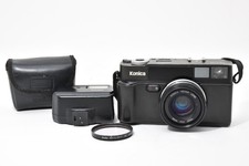 [FAST NEUWERTIG mit Blitz] Konica Hexar AF schwarze analoge Kompaktkamera...