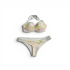 Victoria's Secret Getaway Halter Bikini Top 34D The Cheeky Bikini Bottom Medium