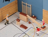 Faller 180994 Gym Equipment Set 1:87 H0 Gauge # NEW In OVP #