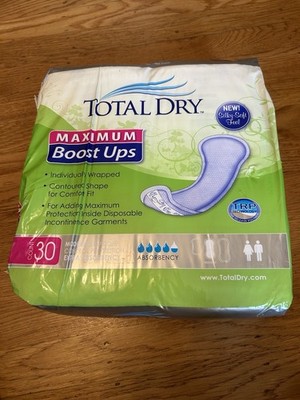 Total Dry Maximum Boost UPS 30 Ct Moderate Bladder Control Protection 13.75 In