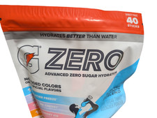 Gatorade G Zero Powder Variety Pack 40 Ct. Orange Grape Fruit Punch Glacier