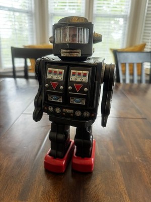 VINTAGE 1960'S HORIKAWA MOON EXPLORER ROTATE-O-MATIC ROBOT TIN TOY