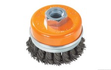 Walter 13G302 Knot Twisted Wire Cup Brush - 3 in. Carbon Steel Brush