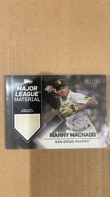 Topps 2022 Manny Machado Major League Material Black /199 Padres MLM-MMA