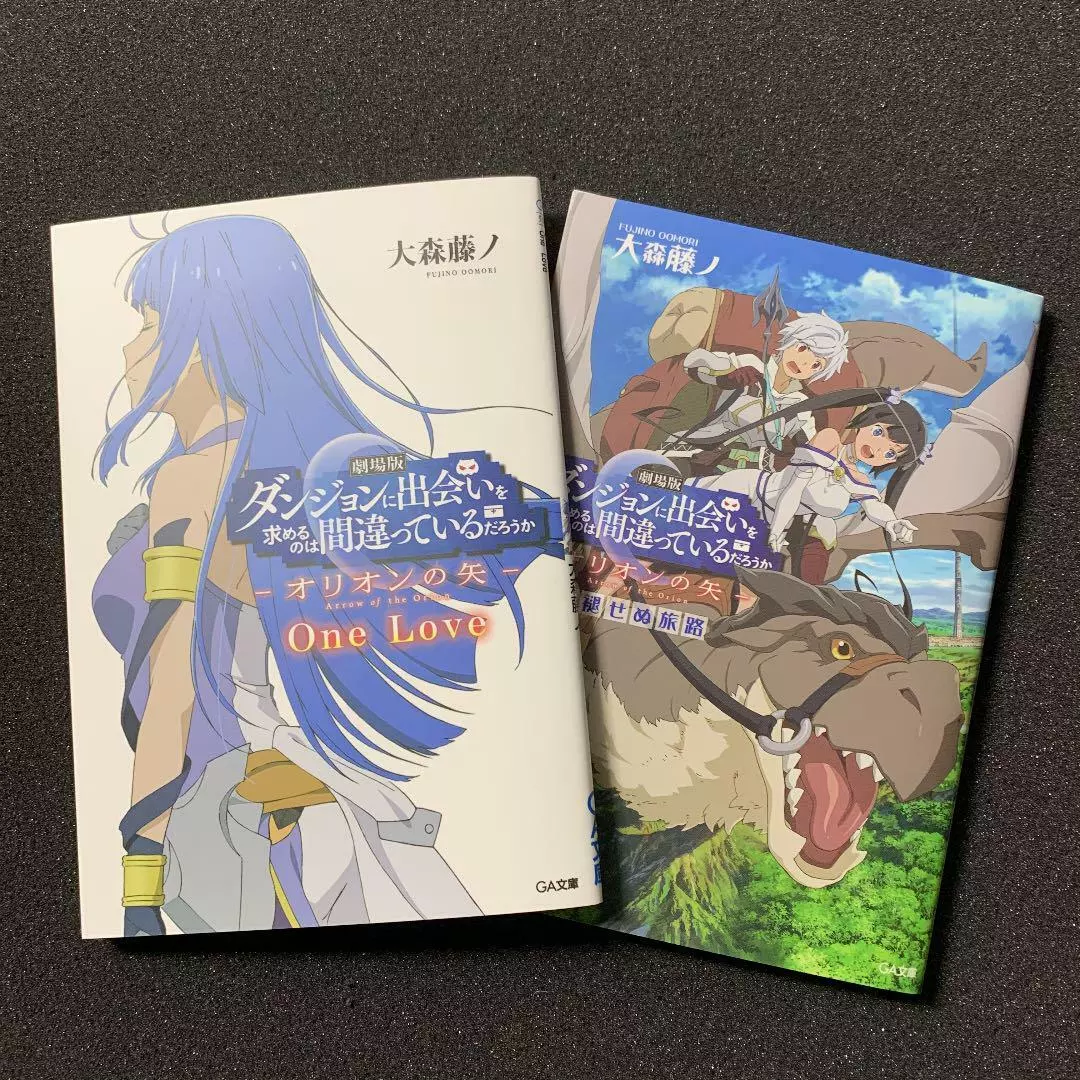 DANJON NI DEAI WO DANMACHI MOVIE LIMITED japanese Novel Book 2 set Anime  orion