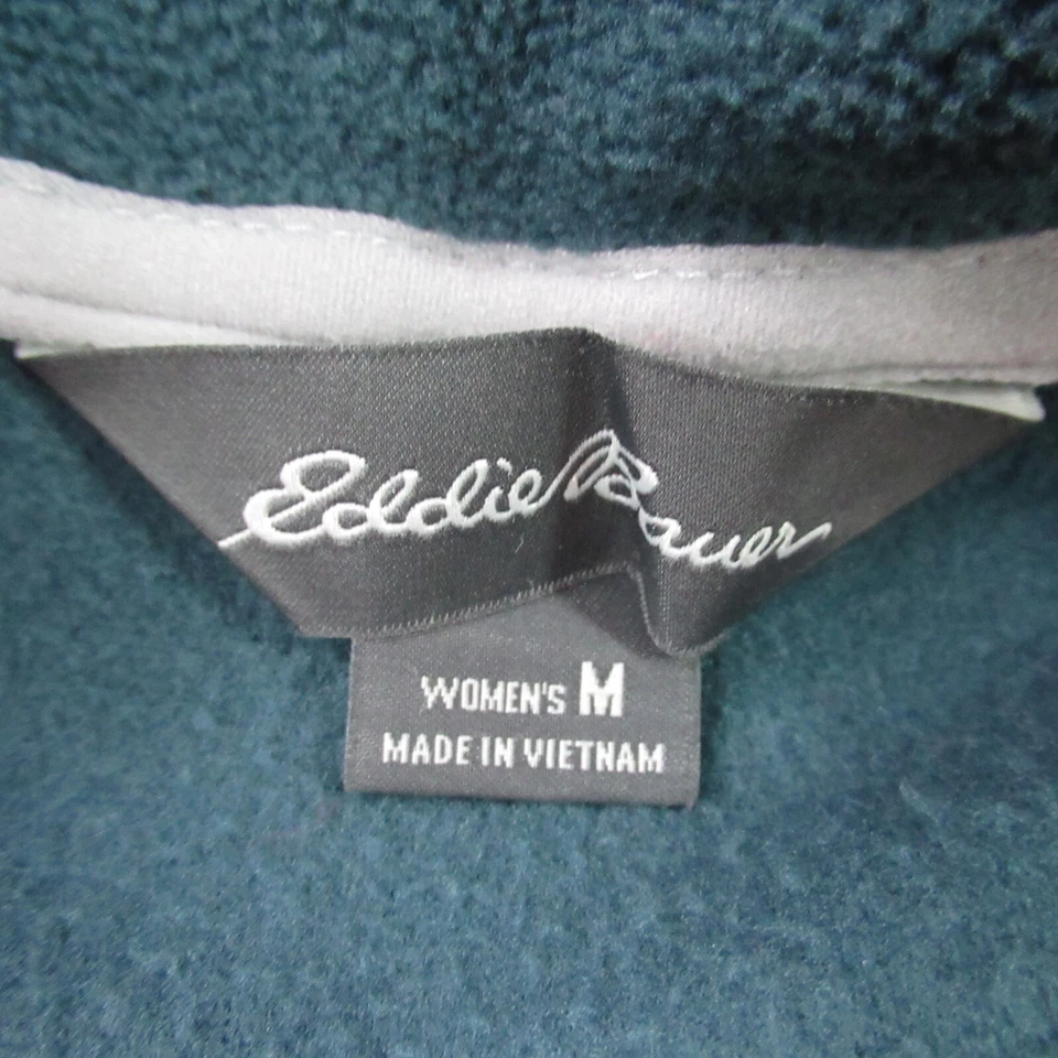 Suéter Eddie Buaer Mujer Medio Verde Ropa Activa 1/4 Cremallera Top Pullover Foto 3 de 4