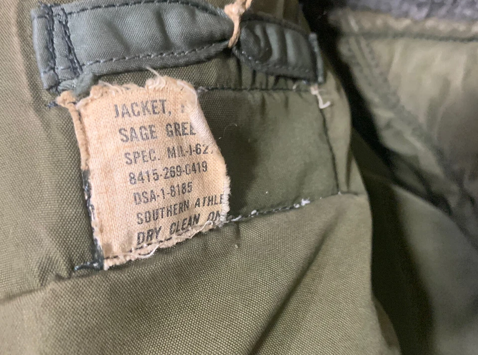 Vintage 60s Flight N-3B Snorkel Parka Coat Jacket Large Faux Fur - Image 4 of 4