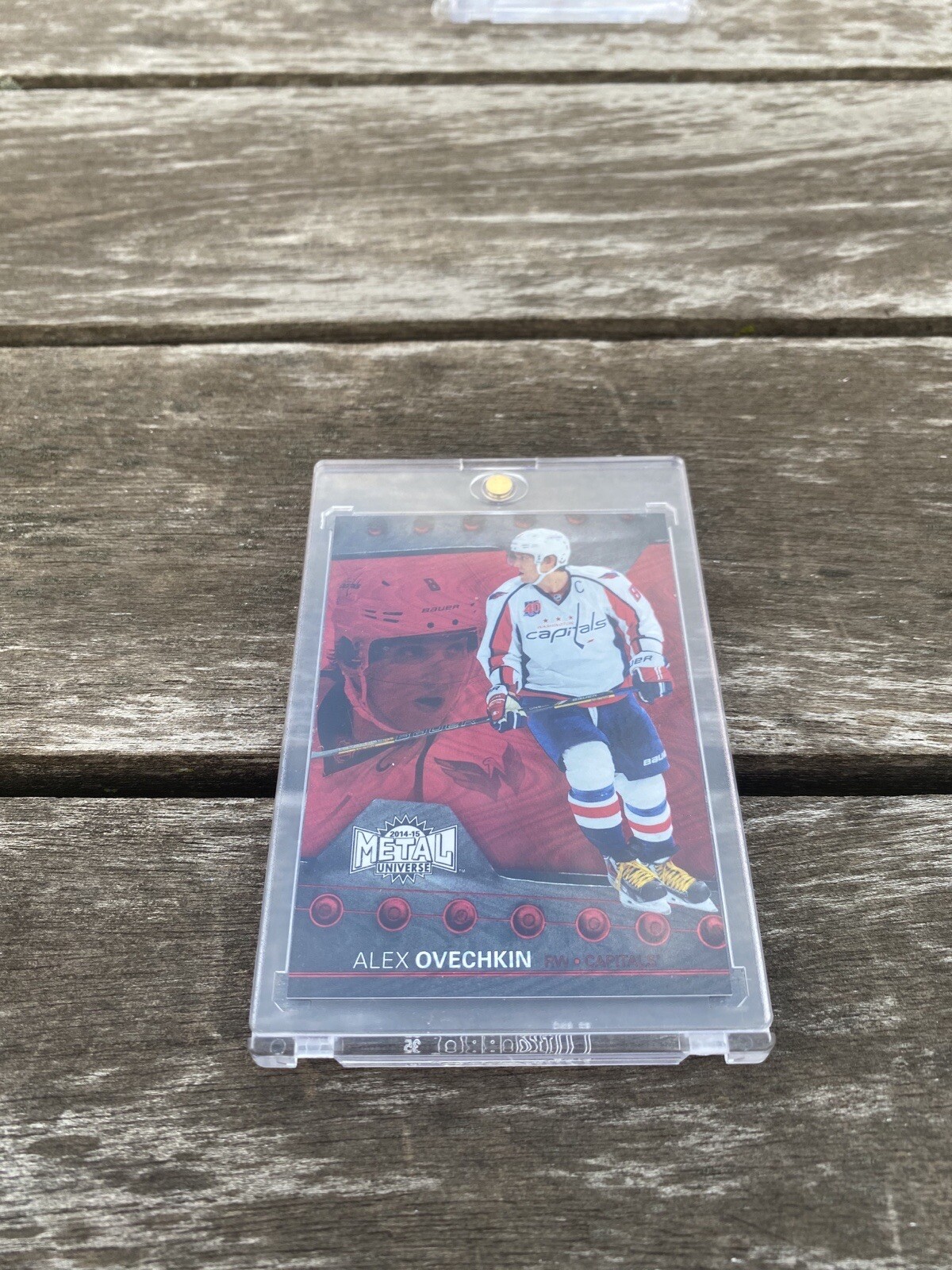2014-2015 UD Fleer Showcase Precious Metal Gems PMG Red Alex Ovechkin /100