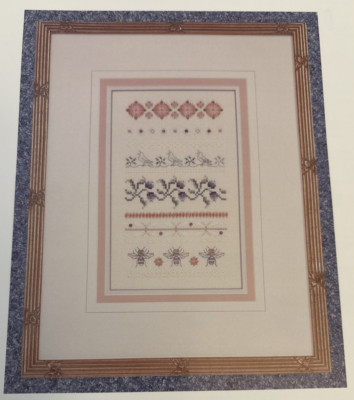 Vtg Rare Just Nan BLUEBERRY HILL Cross Stitch 1994 Pattern only