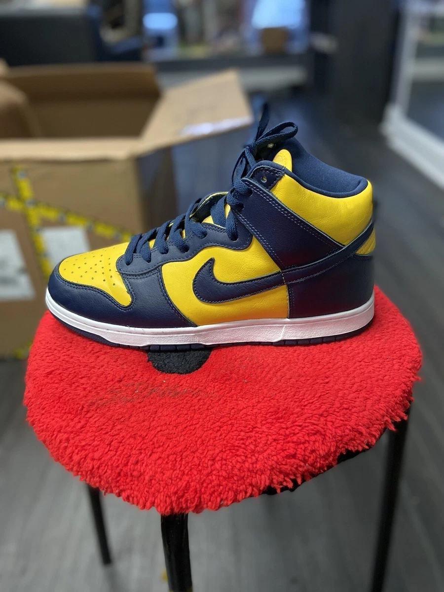 Nike dunk top high michigan