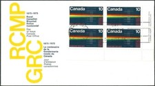 🍁Canada    #613 LRpb     RCMP  CENTENARY       Brand New  1973  First Day Cover