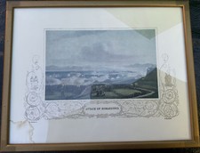 F/G Hand coloured ‘Attack On Bomarsund’ Print Frame Size 31cm x 24.5cm