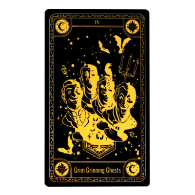 Grimmiger grinsender Geist von Phantom Manor Glas Tarotkarte, Arribas Disneyland Paris