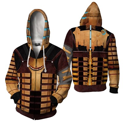 Dead Space Isaac Clark 3D  Men Women Hoodie Sweatshirt Zip Up Cosplay Jacket