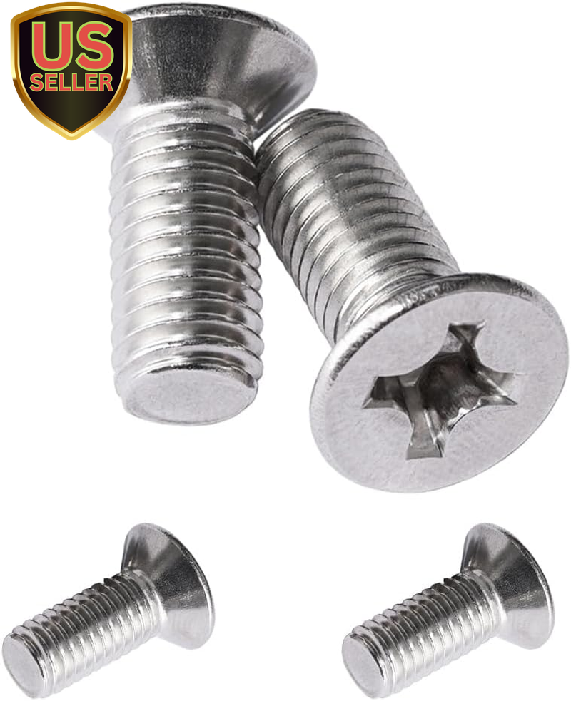 4PCS Stainless Steel Brake Disc Rotor Screws, Car Front and Rear Retaining Ha...
