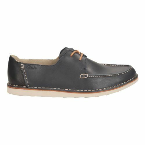 Clarks Mens Brinton Edge Navy Leather Casual boatstyle Shoes UK 6.5