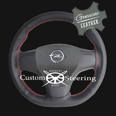 Lenkradbezug aus genarbtem & perforiertem Leder für Opel Vivaro C 19 - 22