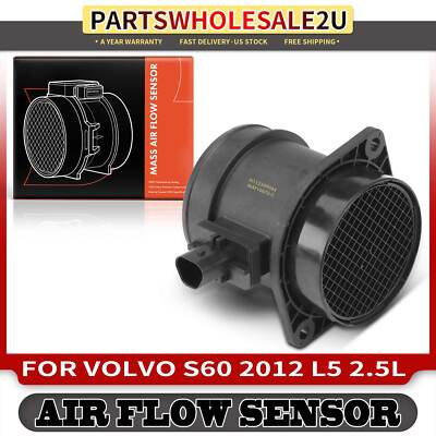 Mass Air Flow Sensor w/ 5-Pin for Volvo S60 2012 L5 2.5L with Housing 312166610