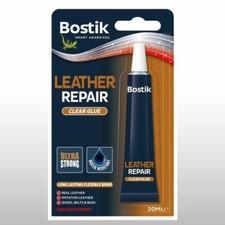 Bostik Leather Repair  Ultra Strong Flexible Bond Adhesive Clear  Glue 20ml