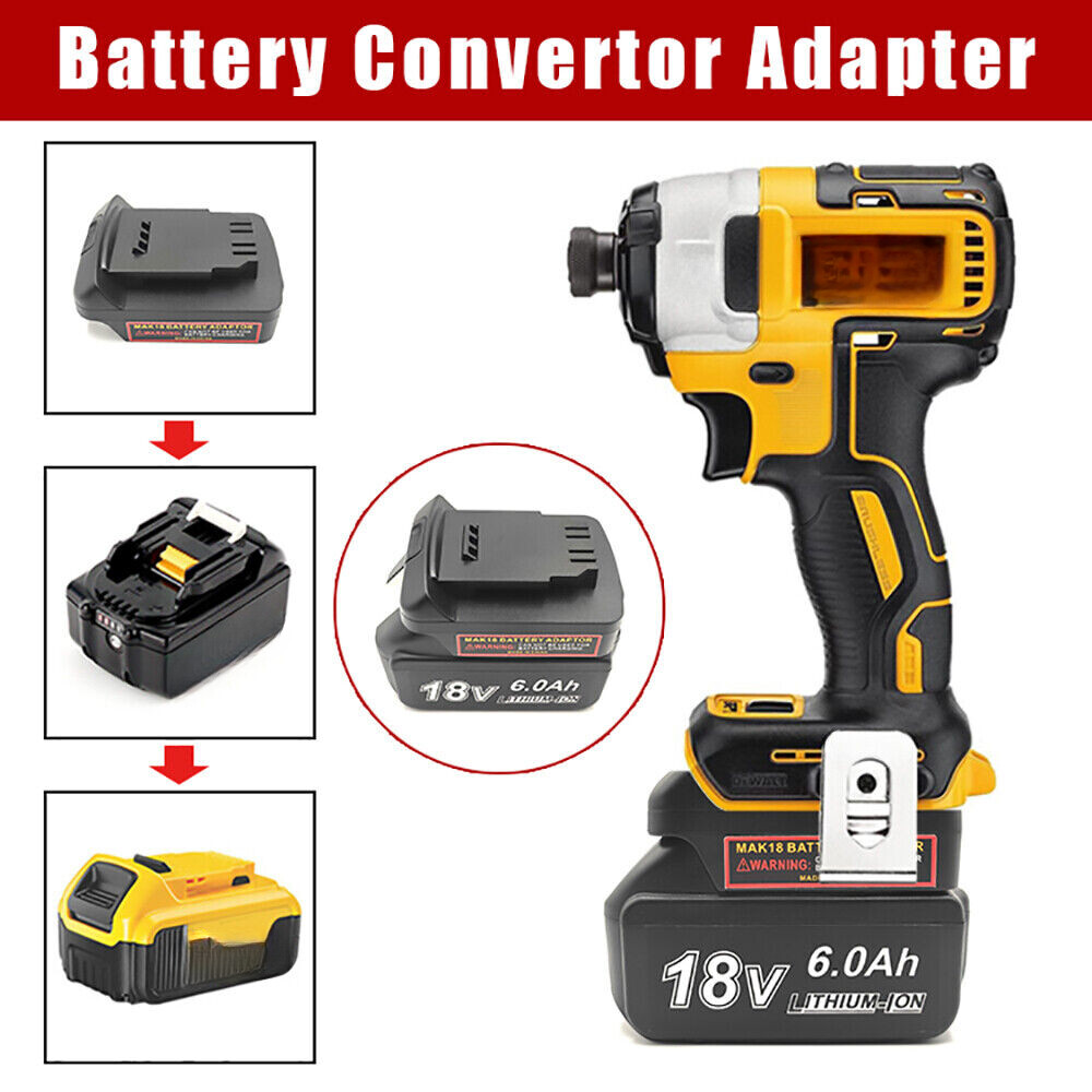 Battery Adapter For Makita 18V Li-ion Convert To For Dewalt 18V 20v Power  Tool