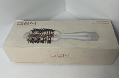 Gem Hot Air Brush Blowout Dry Style Add Volume Ceramic Barrel Speed Cool  Hot