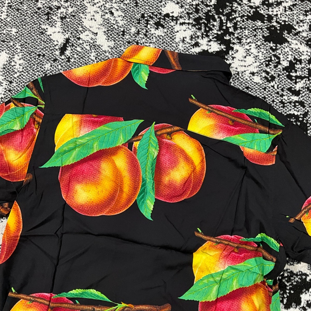 STUSSY AUSTRALIA PEACH RAYON SHIRTS BLACK - MEDIUM | eBay