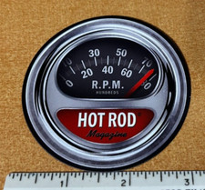 Hot Rod Tach Fridge Magnet Refrigerator Man Cave Magazine Rat Tachometer