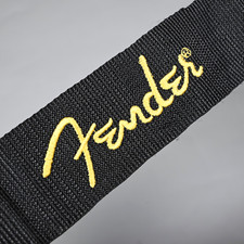 FENDER GUITARS Running Logo Polyprop Strap - Genuine Leather Ends, Pick Pocket