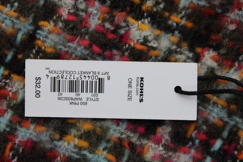 NWT Apt 9 Multicolor Woven Soft Square Throw Blanket 50x50 - Picture 4 of 6