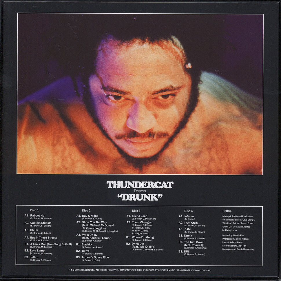洋楽 THUNDERCAT DRUNK LP Thundercat - Drunk (Vinyl 4x10