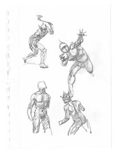 Mike Hoffman Original Pencil Art Comic Book Artist Personal Notebook 2013 B-m52